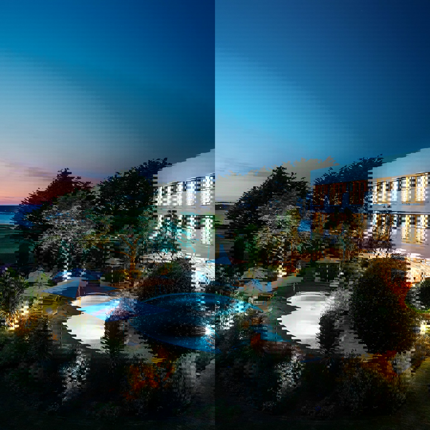 Hotel At Night Min